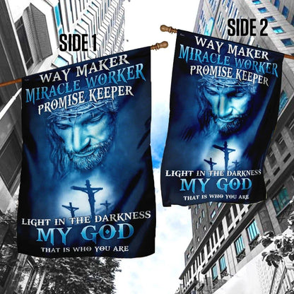 Way Maker Miracle Worker My God That Is Who You Are Jesus House Flags, Christian Flag, Scripture Flag, Garden Banner