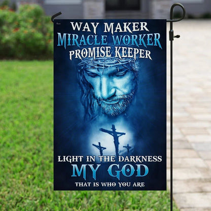 Way Maker Miracle Worker My God That Is Who You Are Jesus House Flags, Christian Flag, Scripture Flag, Garden Banner