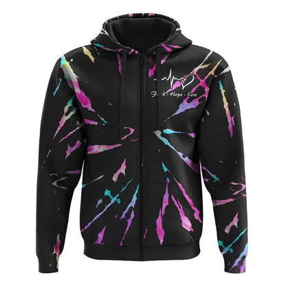 Way Maker Miracle Worker Promise Keeper Circle Tie Dye All Over Print 3D Hoodie, Christian Hoodie, Christian Sweatshirt, Bible Verse Shirt