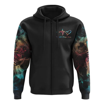 Way Maker Miracle Worker Promise Keeper Half Lion Smoke All Over Print 3D Hoodie, Christian Hoodie, Christian Sweatshirt, Bible Verse Shirt