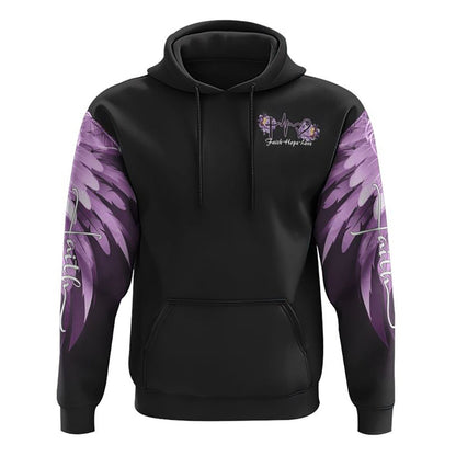 Way Maker Miracle Worker Purple Rose All Over Print 3D Hoodie, Christian Hoodie, Christian Sweatshirt, Bible Verse Shirt