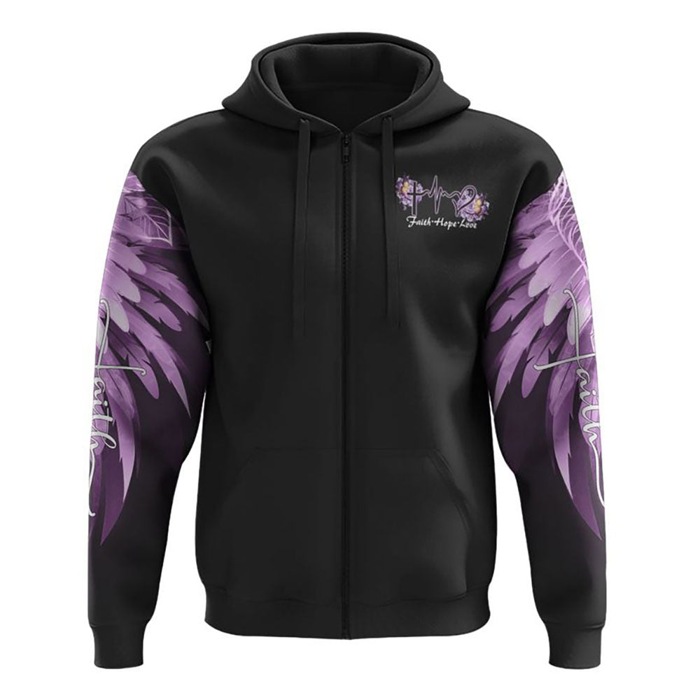 Way Maker Miracle Worker Purple Rose All Over Print 3D Hoodie, Christian Hoodie, Christian Sweatshirt, Bible Verse Shirt