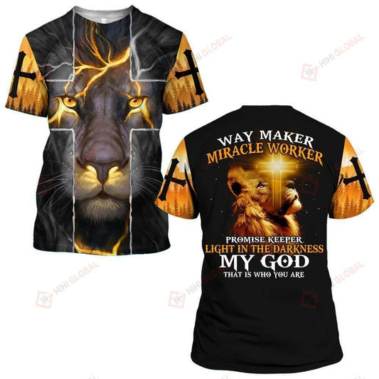 Way Maker Promise Keeper My God Jesus All Over Print 3D T Shirt For Men And Women, Christian T-Shirt, Faith Shirt