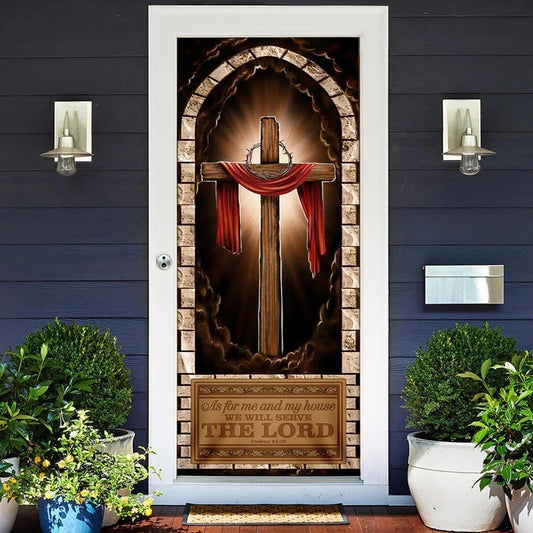 We Will Serve The Lord Door Cover, As For Me And My House Door Cover, Christian Door Decor, Door Christian Church, Christian Door Plaques