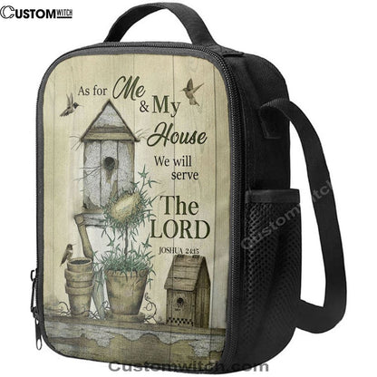We Will Serve The Lord Lunch Bag For Men And Women, Spiritual Christian Lunch Box For School, Work