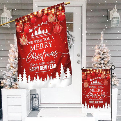 We Wish You a Merry Christmas Flag, Christmas Garden Flag, Home Decor Accessories, Christmas Outdoor Decor Ideas