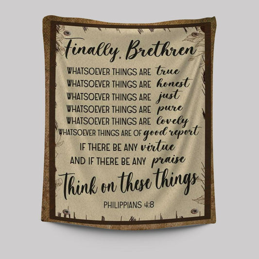 Whatsoever Things Are True Philippians 48 Bible Verse Wall Decor Art - Bible Verse Wall Decor - Scripture Wall Art