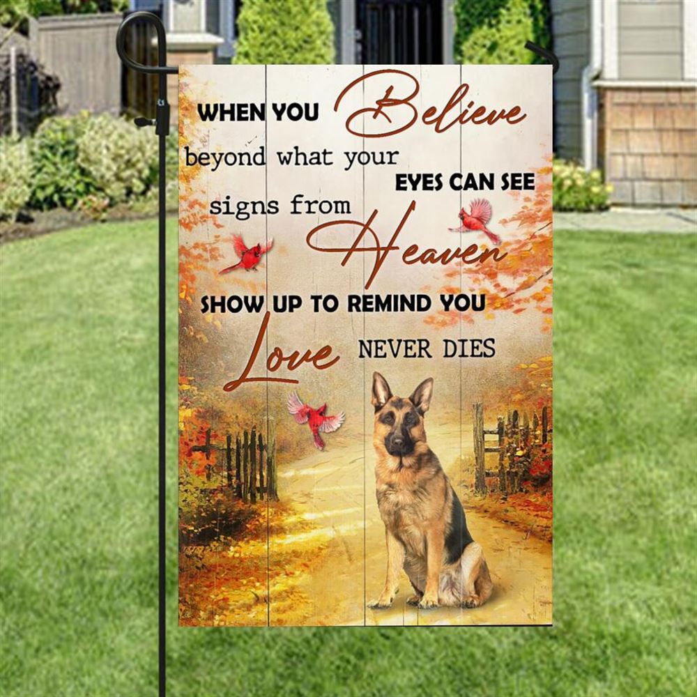 When You Believe Garden Flag, Christian Flag, Scripture Flag, Garden Banner