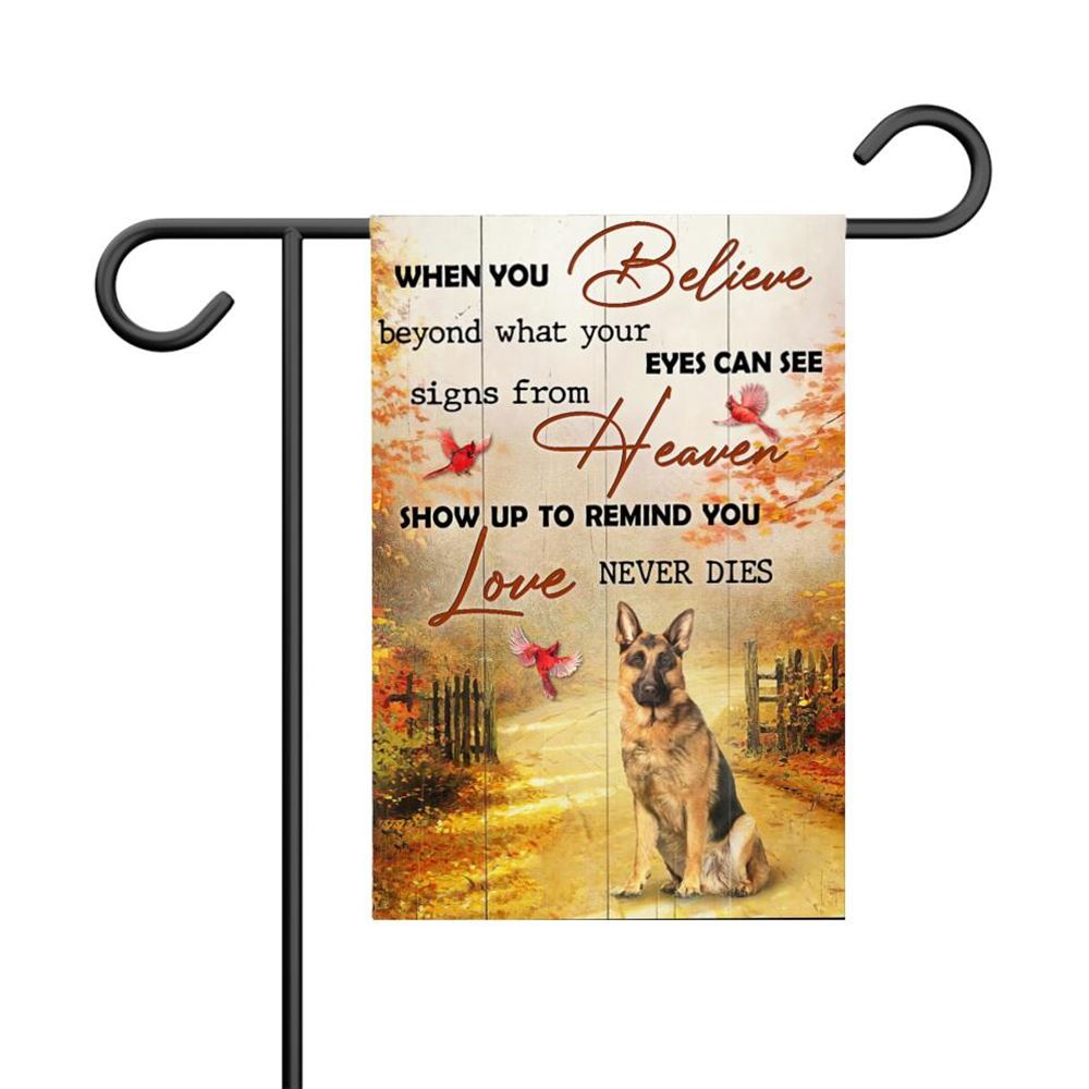 When You Believe Garden Flag, Christian Flag, Scripture Flag, Garden Banner