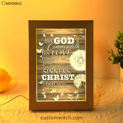 While We Were Yet Sinners Christ Died For Us Romans 58 Bible Verse Decor Art - Bible Verse Decor - Scripture Art
