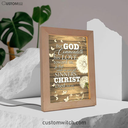 While We Were Yet Sinners Christ Died For Us Romans 58 Bible Verse Decor Art - Bible Verse Decor - Scripture Art