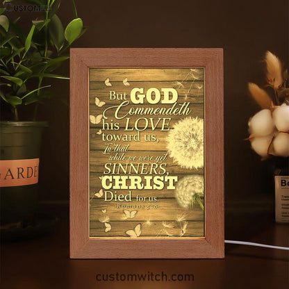 While We Were Yet Sinners Christ Died For Us Romans 58 Bible Verse Decor Art - Bible Verse Decor - Scripture Art
