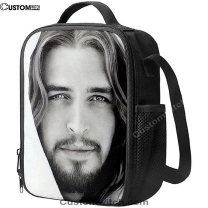 White Jesus Picture 2 - Jesus Lunch Bag For Men And Women, Spiritual Christian Lunch Box For School, Work