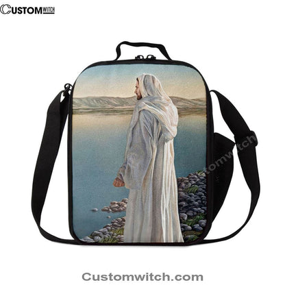 White Jesus Picture 3 - Jesus Lunch Bag For Men And Women, Spiritual Christian Lunch Box For School, Work