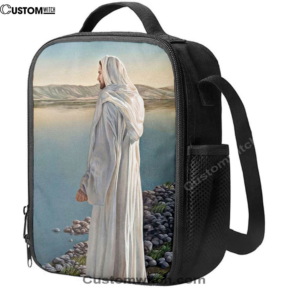 White Jesus Picture 3 - Jesus Lunch Bag For Men And Women, Spiritual Christian Lunch Box For School, Work
