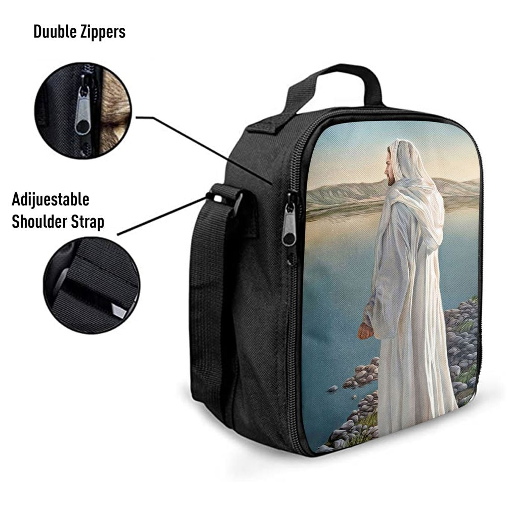White Jesus Picture 3 - Jesus Lunch Bag For Men And Women, Spiritual Christian Lunch Box For School, Work
