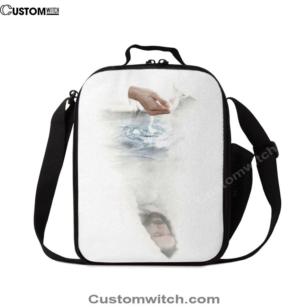 White Jesus Picture 4 - Jesus Lunch Bag For Men And Women, Spiritual Christian Lunch Box For School, Work
