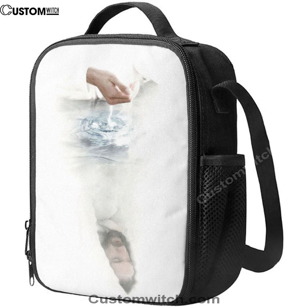 White Jesus Picture 4 - Jesus Lunch Bag For Men And Women, Spiritual Christian Lunch Box For School, Work