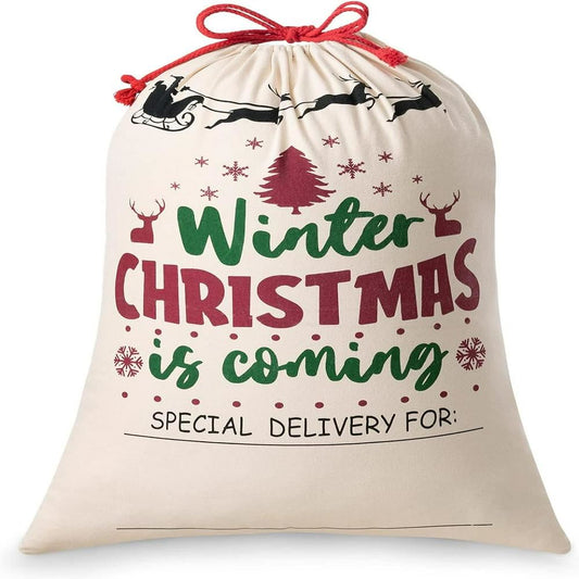 Winter Christmas Is Coming Sack, Gift For Chidren, Christmas Bag Gift, Christmas Gift 2023