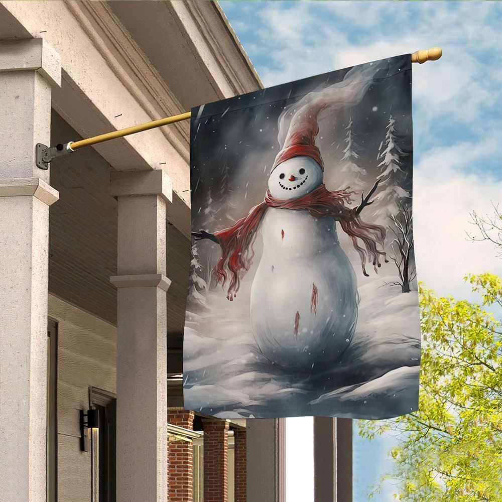 Winter's Whisper The Mystical Snowman Flag, Christmas Garden Flag, Home Decor Accessories, Christmas Outdoor Decor Ideas