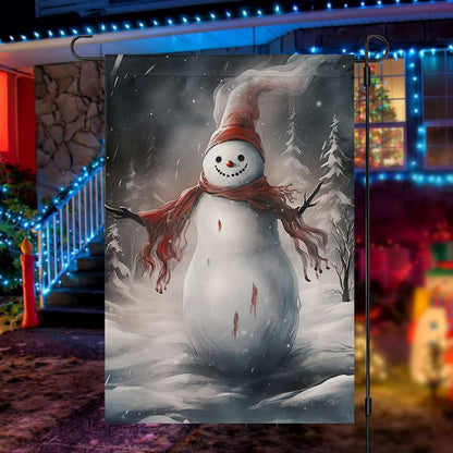 Winter's Whisper The Mystical Snowman Flag, Christmas Garden Flag, Home Decor Accessories, Christmas Outdoor Decor Ideas