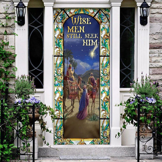 Wise Men Still Seek Hi Three Kings Day Door Cover, Christian Door Decor, Door Christian Church, Christian Door Plaques