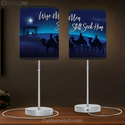 Wise Men Still Seek Him Table Lamb Gift - Christian Christmas Wall Decor - Christian Bedroom Decor