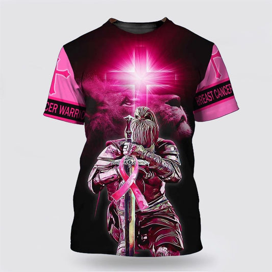Women God All Over Print 3D T Shirt, Breast Cancer I Am A Daughter Of God T Shirt, Breast Cancer Gift Ideas, Unisex T Shirt