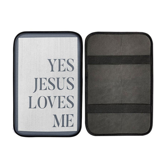 Yes Jesus Loves Me Car Center Console Cover, Christian Car Interior Accessories