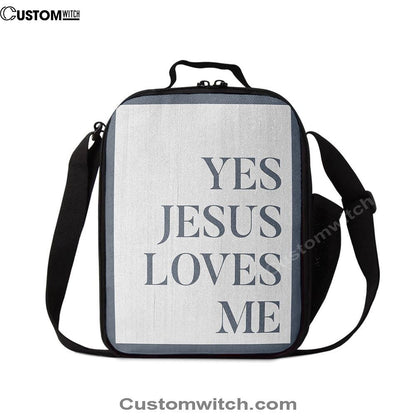 Yes Jesus Loves Me Lunch Bag For Men And Women Decor, Spiritual Christian Lunch Box For School, Work
