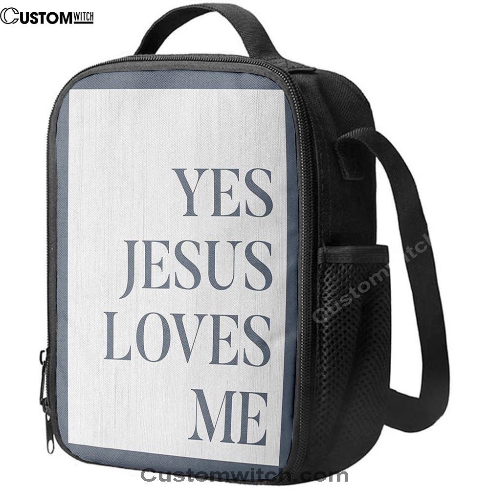 Yes Jesus Loves Me Lunch Bag For Men And Women Decor, Spiritual Christian Lunch Box For School, Work