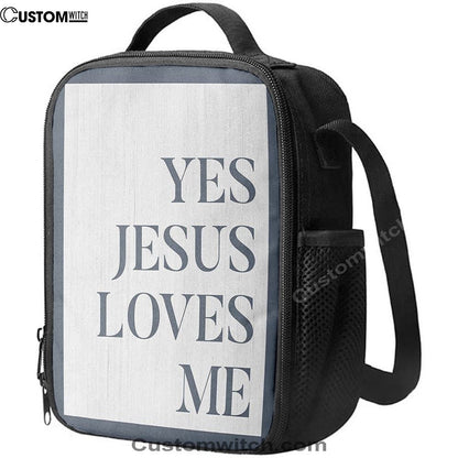 Yes Jesus Loves Me Lunch Bag For Men And Women Decor, Spiritual Christian Lunch Box For School, Work