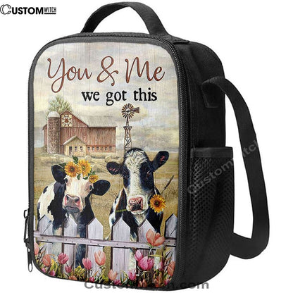You And Me We Got This Beautiful Cow Windmill Lunch Bag For Men And Women, Spiritual Christian Lunch Box For School, Work