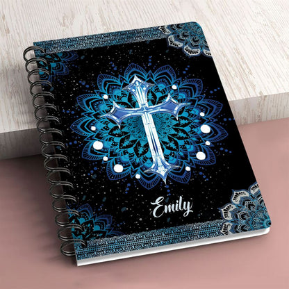 You Are Beautiful Personalized Spiral Journal, Christian Art Gifts Journal