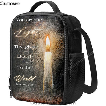 You Are The Light Candle Lunch Bag For Men And Women - Inspirational Gift For Christian Women, Spiritual Christian Lunch Box For School, Work