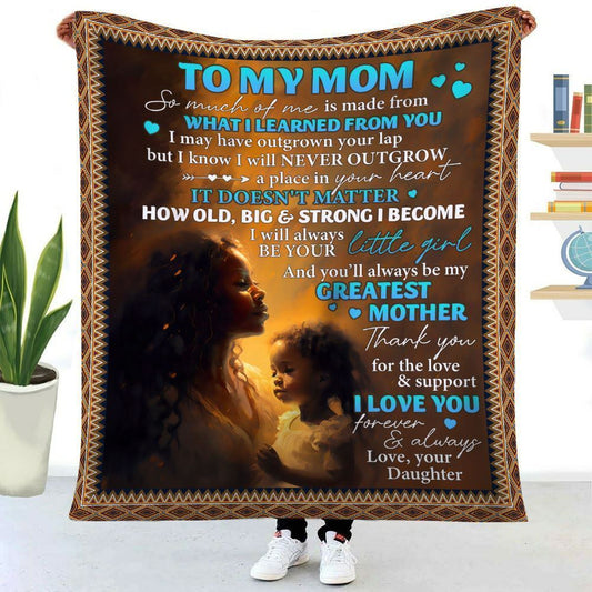 You'Ll Always Be My Greatest Mother Blanket, Mothers Day Gifts For Mom, Birthday Gift