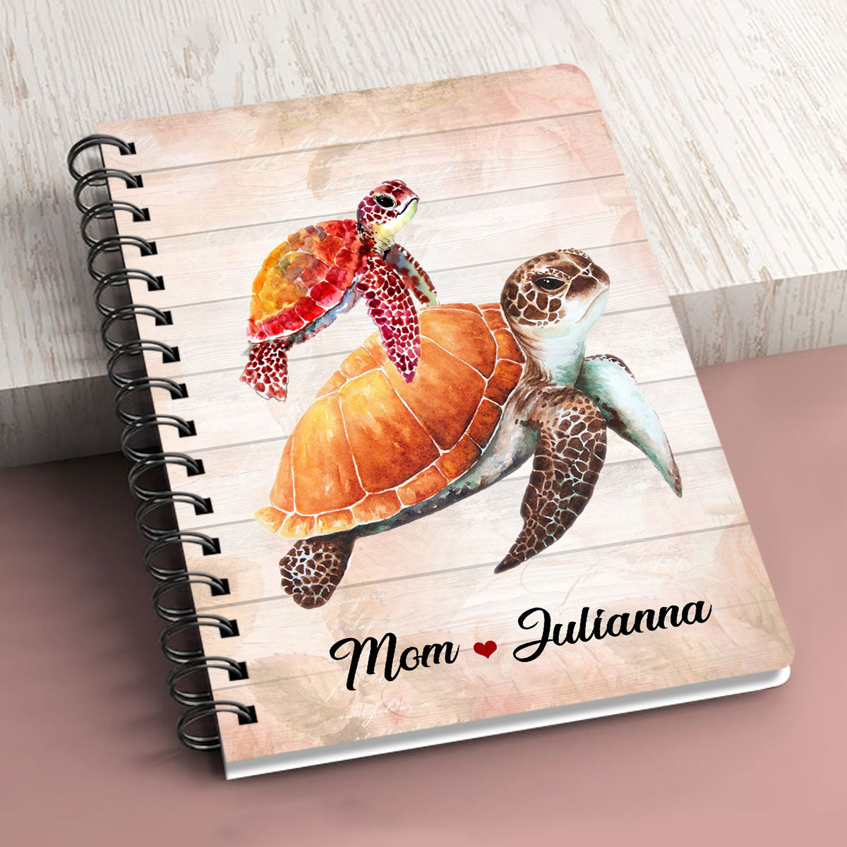 You Will Always Be My Baby Girl Beautiful Personalized Spiral Journal For Daughter, Christian Art Gifts Journal