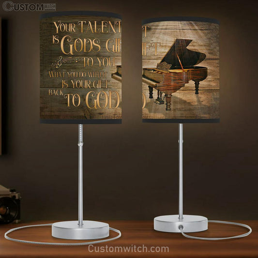 Your Talent Is Gods Gift Piano Table Lamb Prints - Bible Verse Lamb Gift - Christian Home Decor
