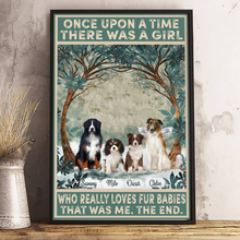 Load image into Gallery viewer, Personalized - Once upon the time - Dogs/Cats (Front), choose up to 4 Dogs/Cats - Canvas/Canvas with Frame/Poster
