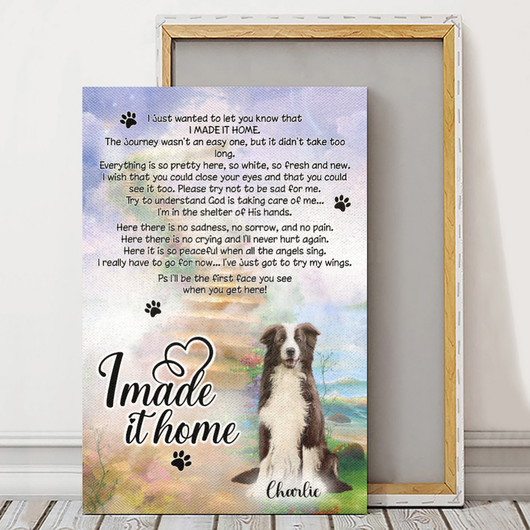 Personalized - I made it home - Canvas/Canvas With Frame/Poster