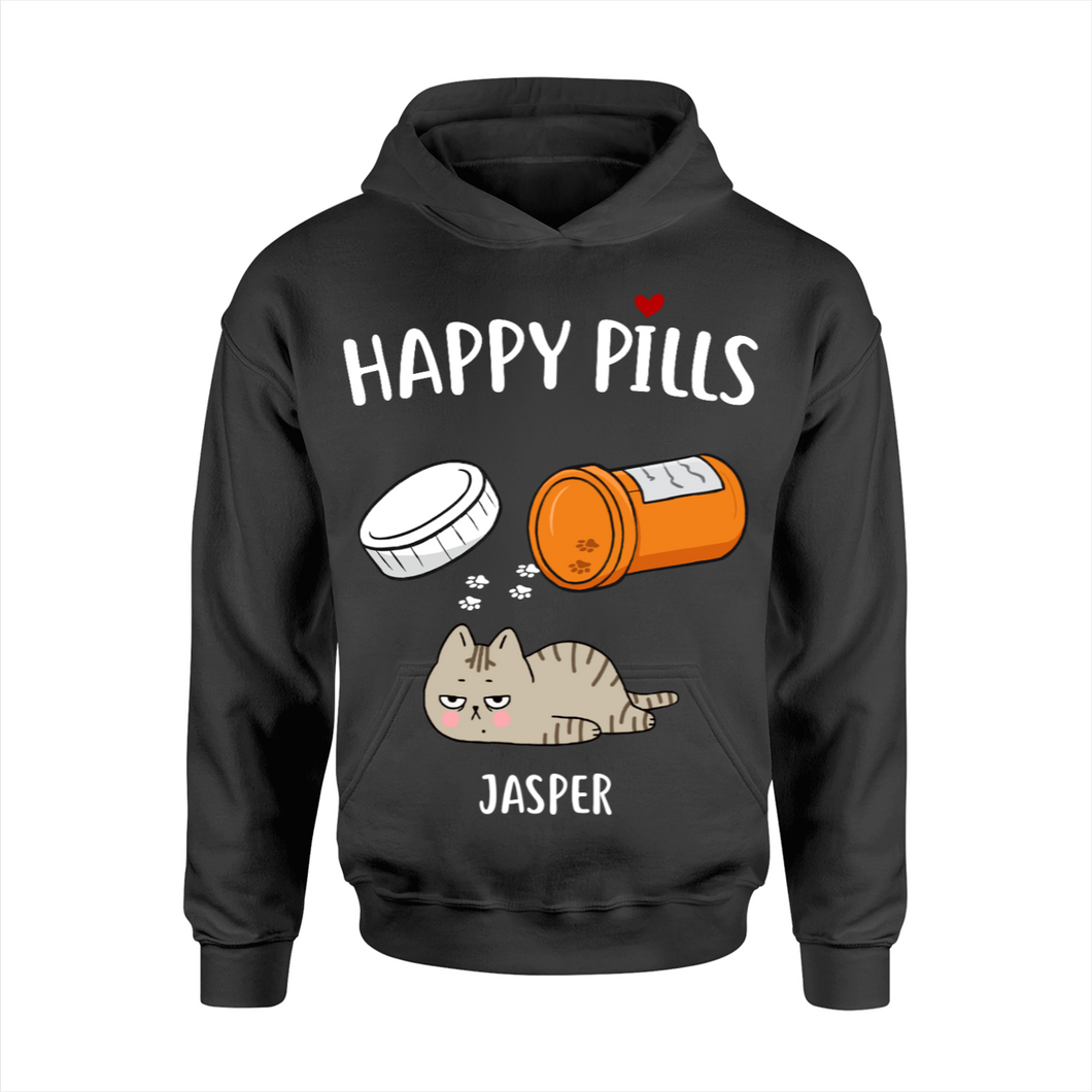 Personalized - Happy Pills Lazy Pets - Choose up to 6 Pets T-Shirt/Sweatshirt/Hoodie