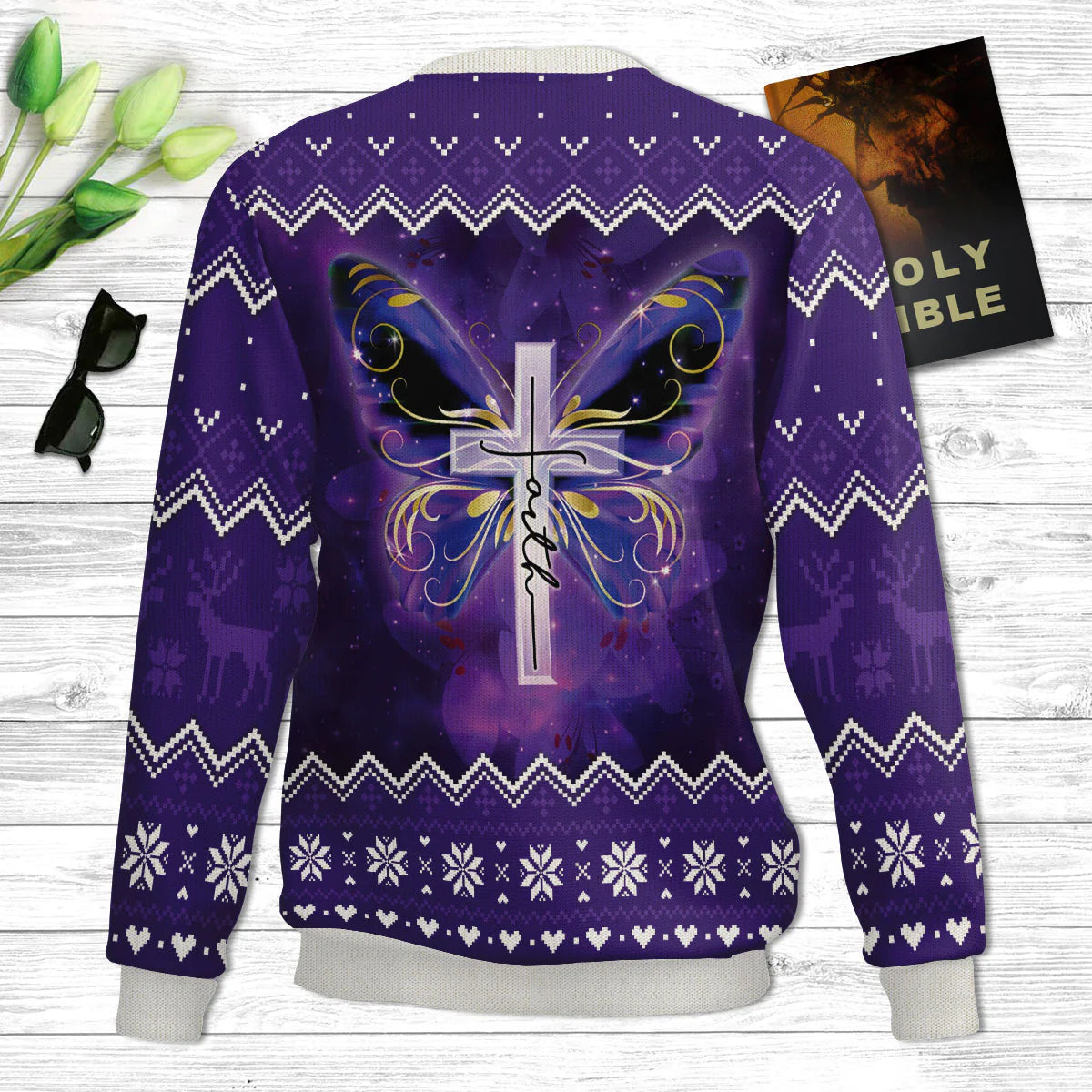 veryone Who Loves Has Been Born Of God And Knows God 1 John 47 Ugly Christmas Sweater - Christian Unisex Sweater - Religious Christmas Gift