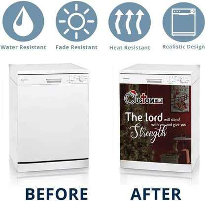 5 Promises Of God Dishwasher Cover, Christian Dishwasher Magnet Cover, Religious Kitchen Decor