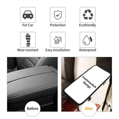 Jesus Three Wooden Crosses Gorgeous Horses Running At Sunrise Car Center Console Cover - Christian Car Armrest Accessories